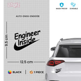 Compact Engineer Inside Decal for Cars